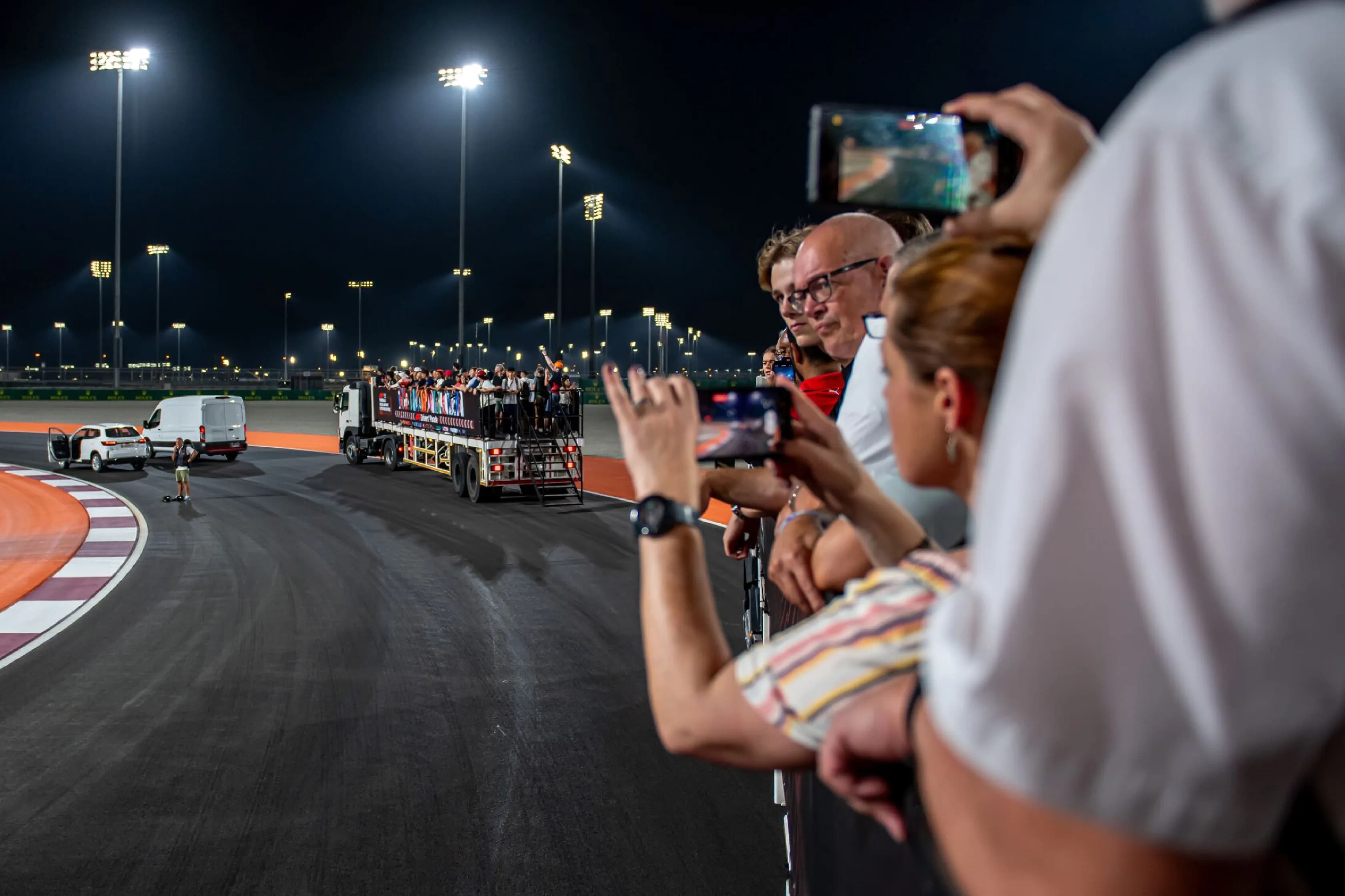 Main Grandstand Under the Lusail Floodlights